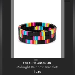ROXANNE ASSOULIN 
Midnight Rainbow Bracelets